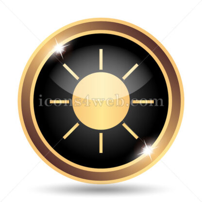 Sun gold icon. - Website icons