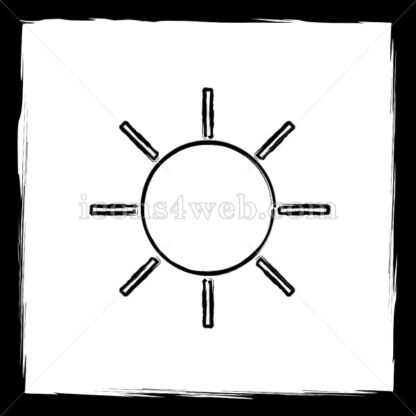 Sun sketch icon. - Website icons