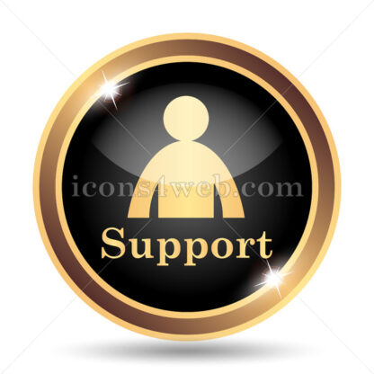 Support gold icon. - Website icons