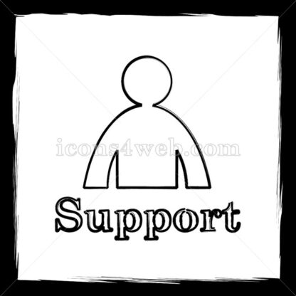 Support sketch icon. - Website icons
