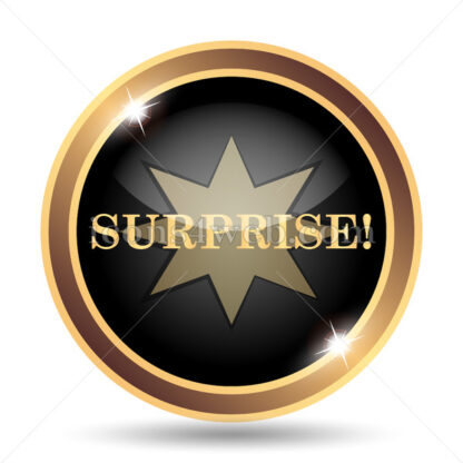 Surprise gold icon. - Website icons