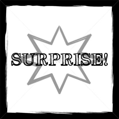 Surprise sketch icon. - Website icons