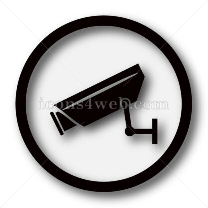 Surveillance camera simple icon. Surveillance camera simple button. - Website icons