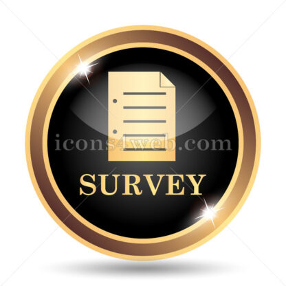 Survey gold icon. - Website icons
