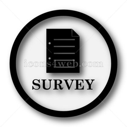 Survey simple icon. Survey simple button. - Website icons