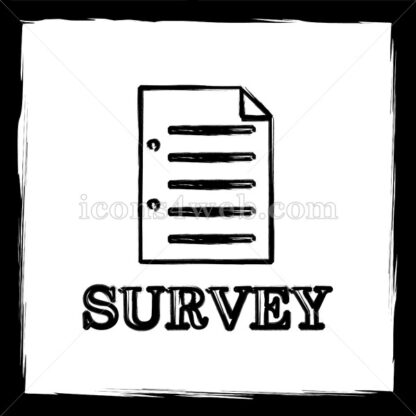 Survey sketch icon. - Website icons