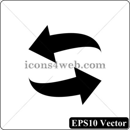 Swap black icon. EPS10 vector. - Website icons