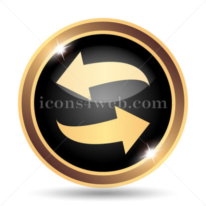 Swap gold icon. - Website icons