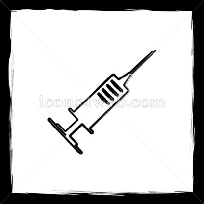 Syringe sketch icon. - Website icons