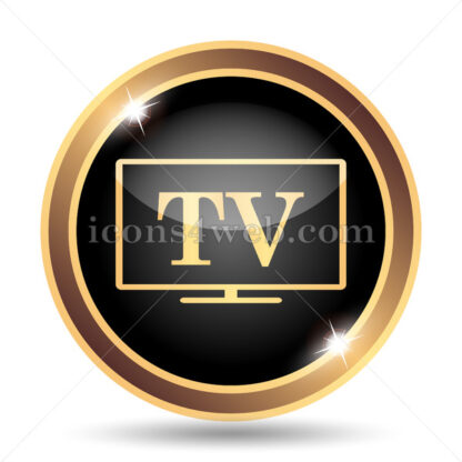 TV gold icon. - Website icons