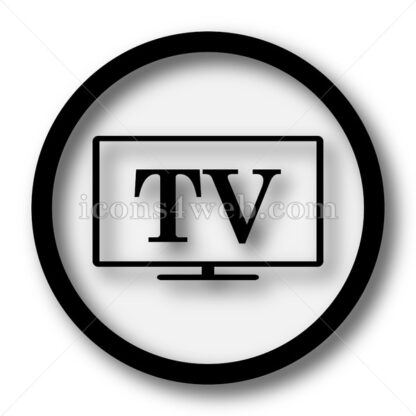 TV simple icon. TV simple button. - Website icons