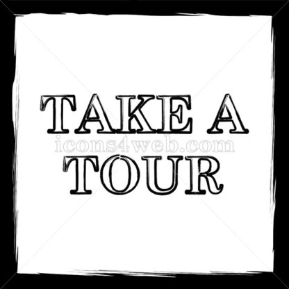 Take a tour sketch icon. - Website icons