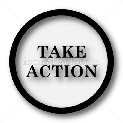 Take action simple icon. Take action simple button. - Website icons