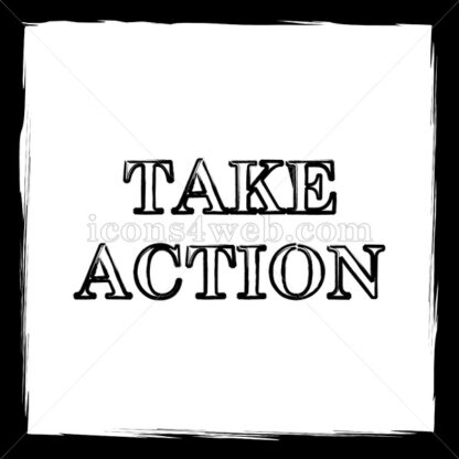 Take action sketch icon. - Website icons