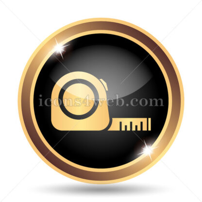 Tape measure gold icon. - Website icons