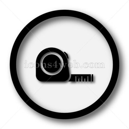 Tape measure simple icon. Tape measure simple button. - Website icons