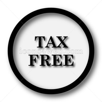 Tax free simple icon. Tax free simple button. - Website icons