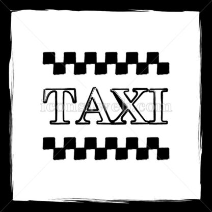 Taxi sketch icon. - Website icons