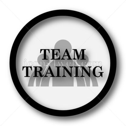 Team training simple icon. Team training simple button. - Website icons