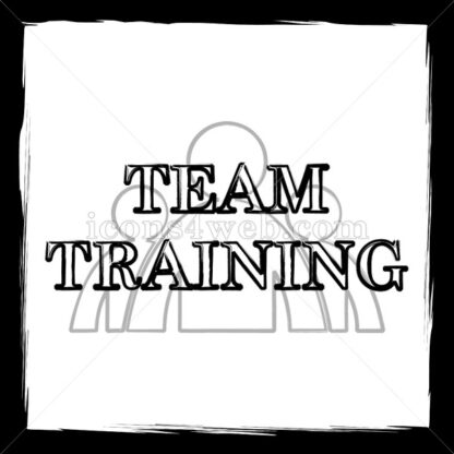 Team training sketch icon. - Website icons