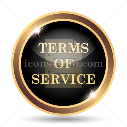 Terms of service gold icon. - Website icons