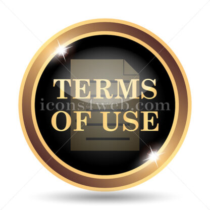 Terms of use gold icon. - Website icons