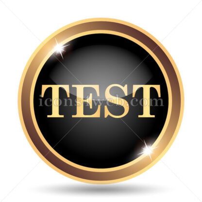 Test gold icon. - Website icons