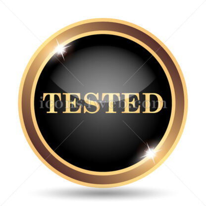 Tested gold icon. - Website icons