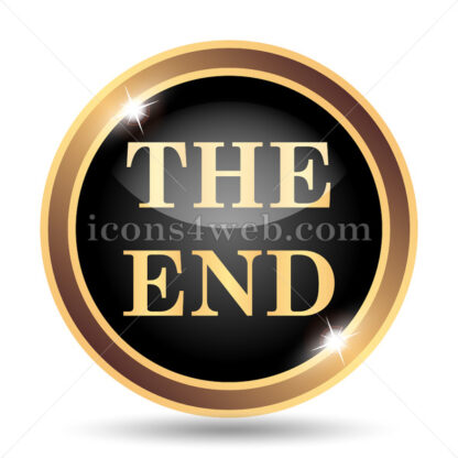 The End gold icon. - Website icons