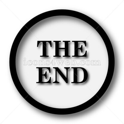 The End simple icon. The End simple button. - Website icons