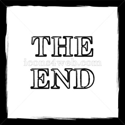 The End sketch icon. - Website icons