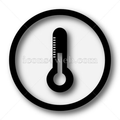 Thermometer simple icon. Thermometer simple button. - Website icons