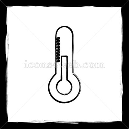 Thermometer sketch icon. - Website icons