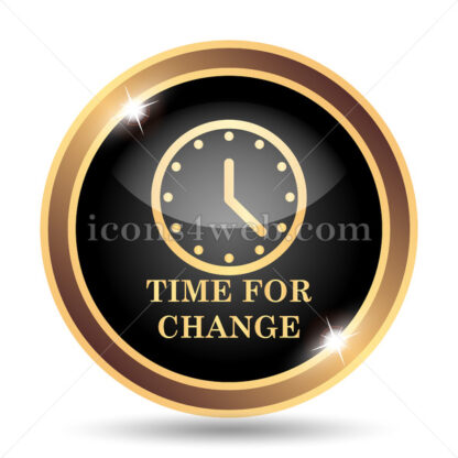 Time for change gold icon. - Website icons