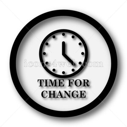 Time for change simple icon. Time for change simple button. - Website icons