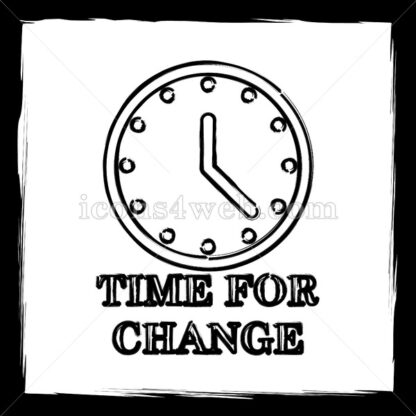 Time for change sketch icon. - Website icons