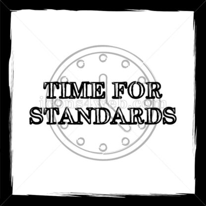 Time for standards sketch icon. - Website icons