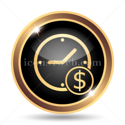 Time is money gold icon. - Website icons