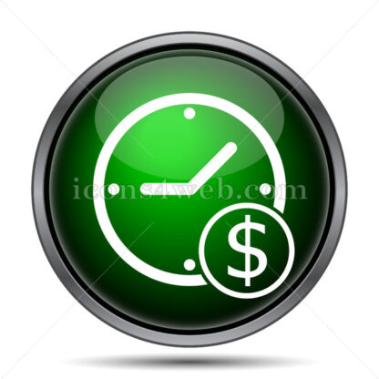 Time is money internet icon. - Website icons