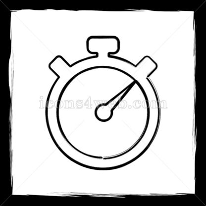 Timer sketch icon. - Website icons