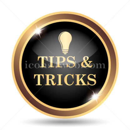 Tips and tricks gold icon. - Website icons