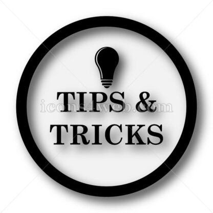 Tips and tricks simple icon. Tips and tricks simple button. - Website icons