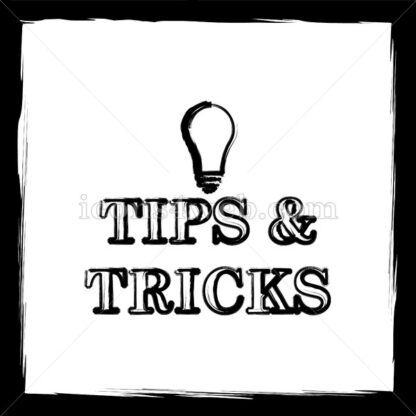Tips and tricks sketch icon. - Website icons