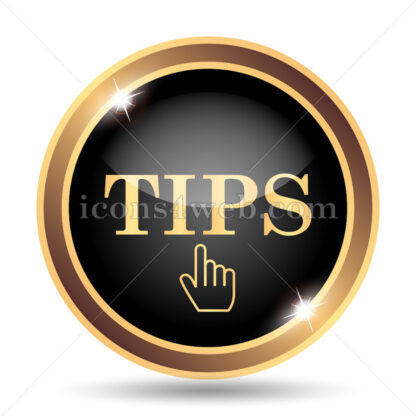 Tips gold icon. - Website icons