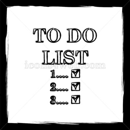 To do list sketch icon. - Website icons