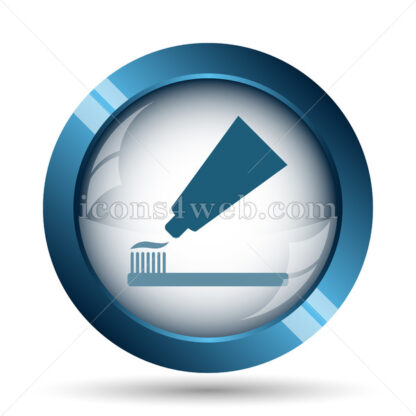 Tooth paste and brush image icon. - Website icons