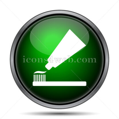 Tooth paste and brush internet icon. - Website icons