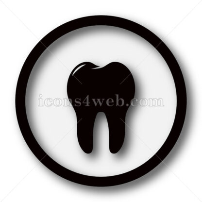 Tooth simple icon. Tooth simple button. - Website icons