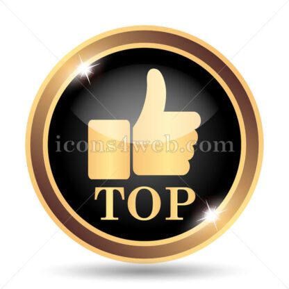 Top gold icon. - Website icons
