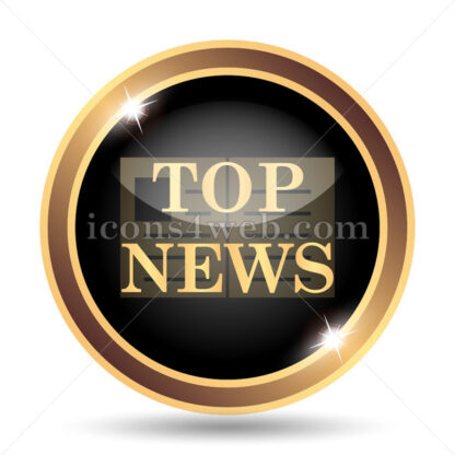 Top news gold icon. - Website icons